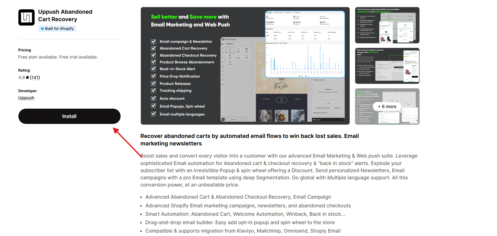 Sync Uppush with Shopify